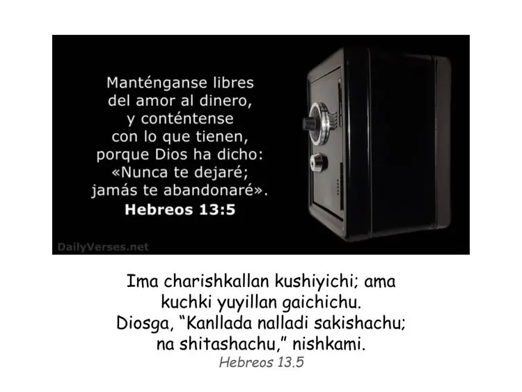 Hebrews 13:5