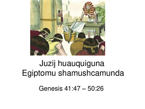 4 Joseph's brothers come to Egypt